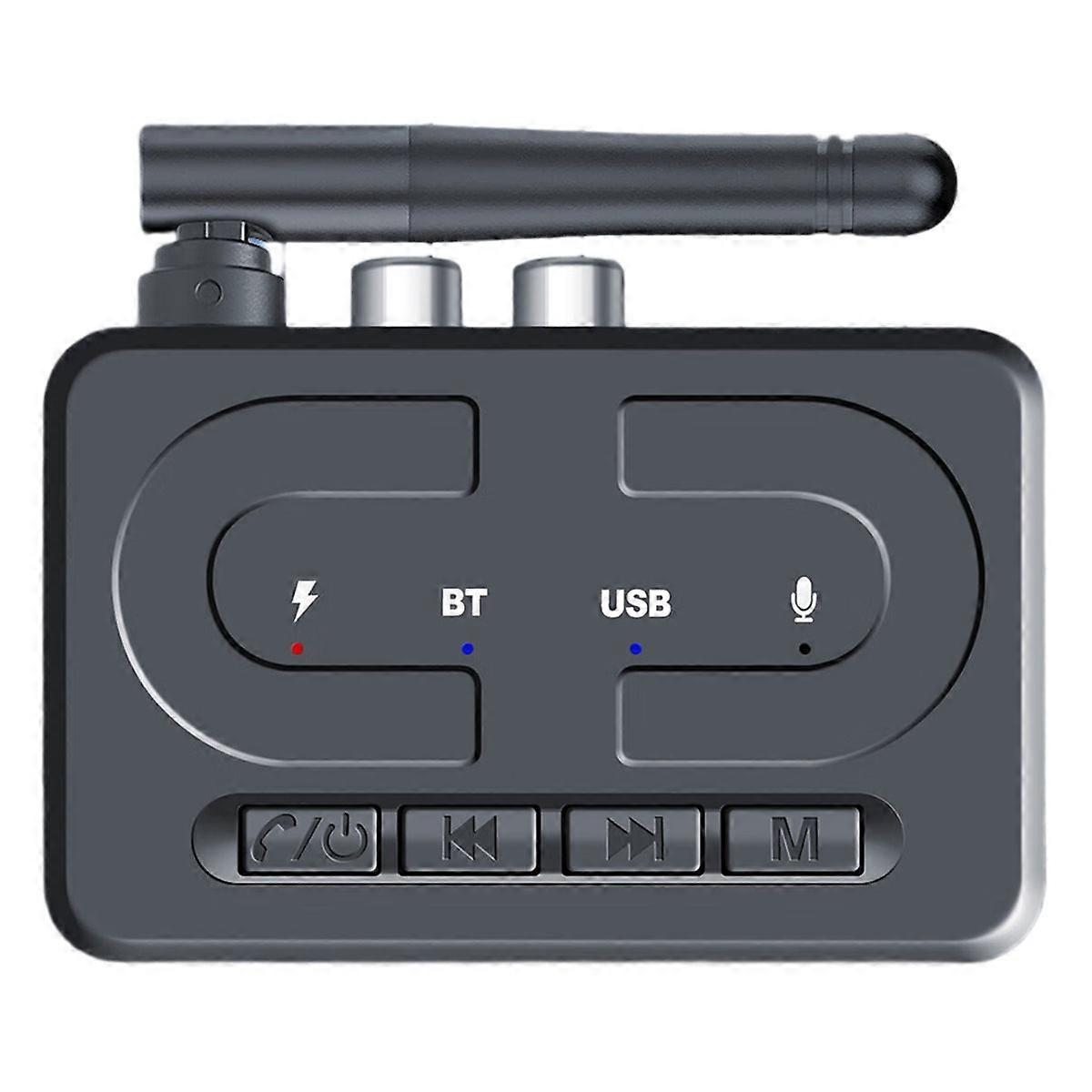  Bluetooth 6.0 Receiver for Car USB Flash Drive, Bluetooth Audio Player, for AUX Call, Wireless A