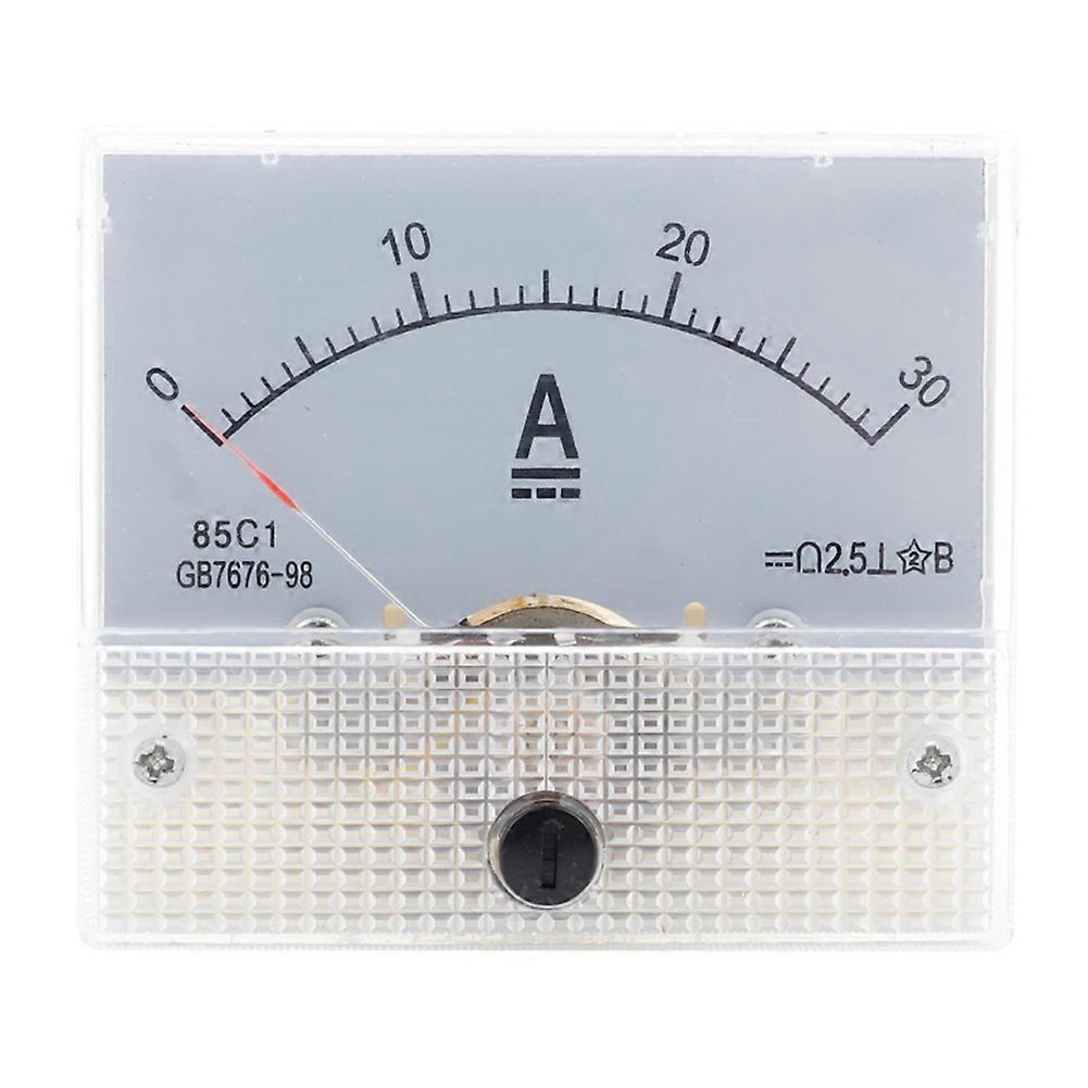 85C1-DC 30A DC Voltmeter Pointer Head Analog Ammeter Panel Meter