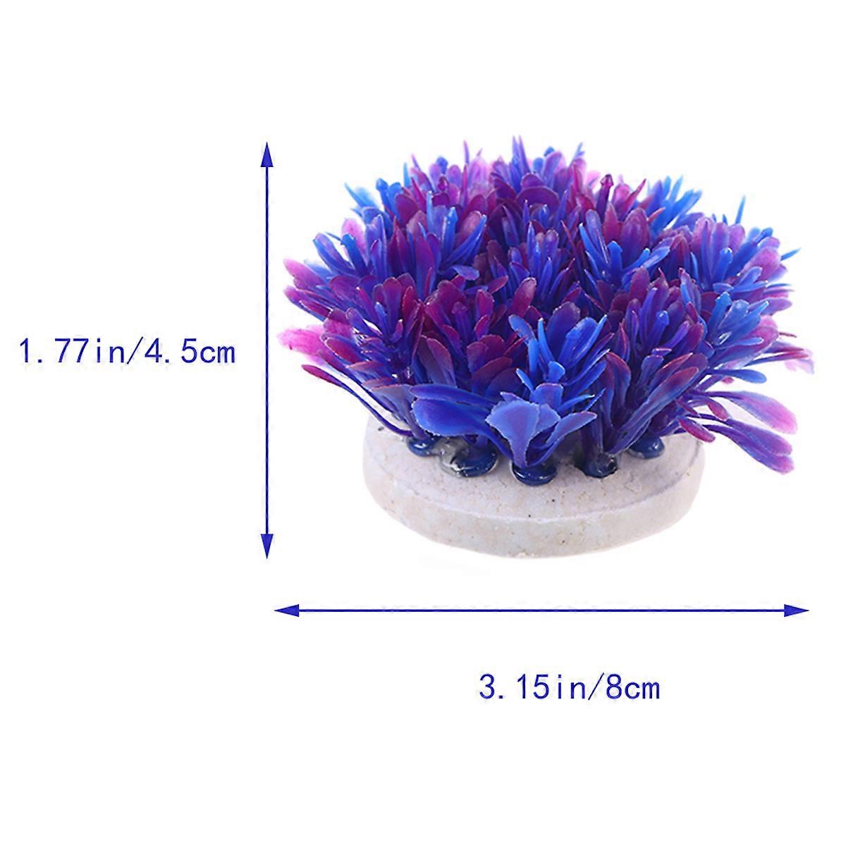 Aquarium Decorations Artificial Water Plants for Decorating Purple