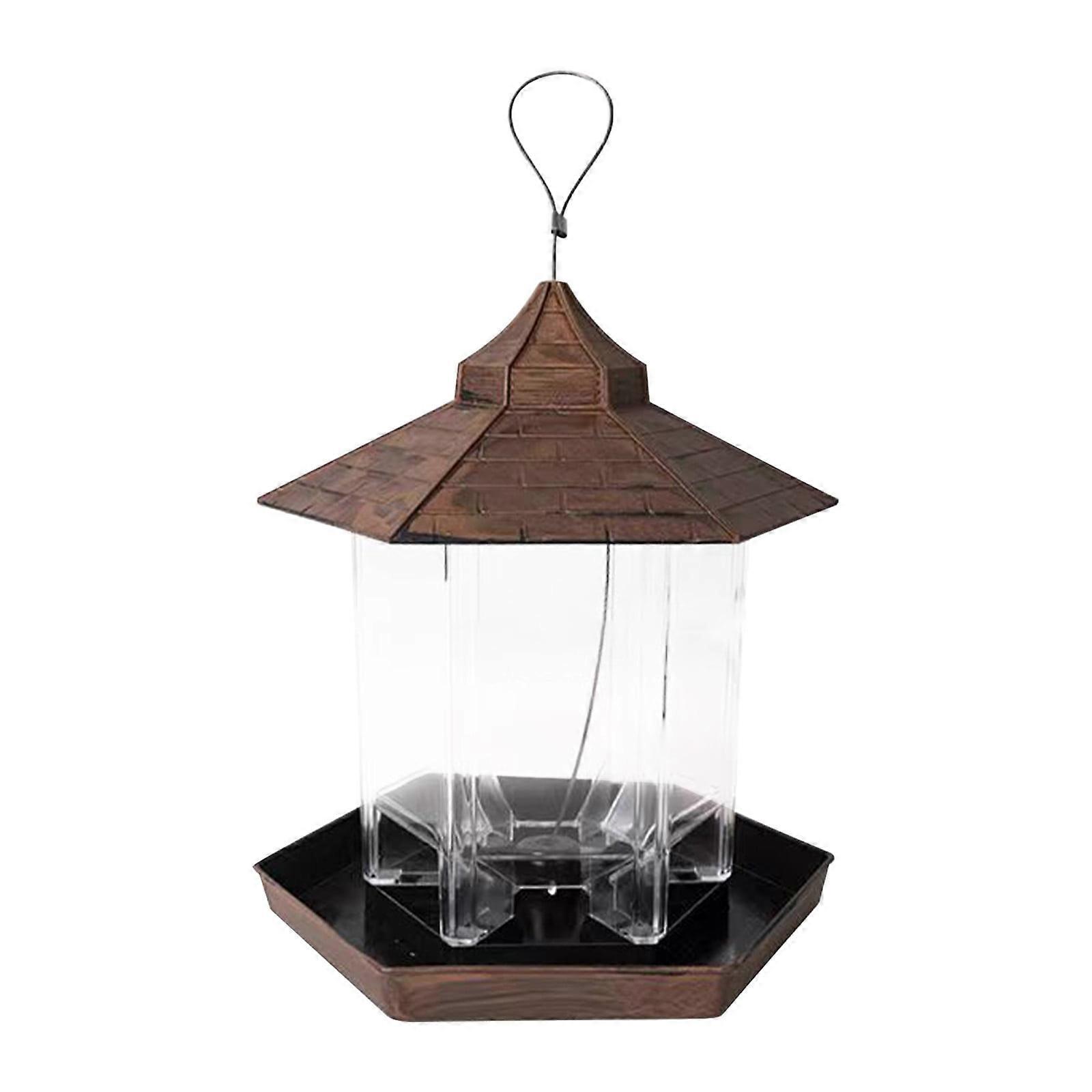 Outdoor Hanging Bird Feeder, Rainproof & Squirrel Proof Automatic Feeding Device for Birds, Hummingbird Feeders Compatible with Maxiaoxia