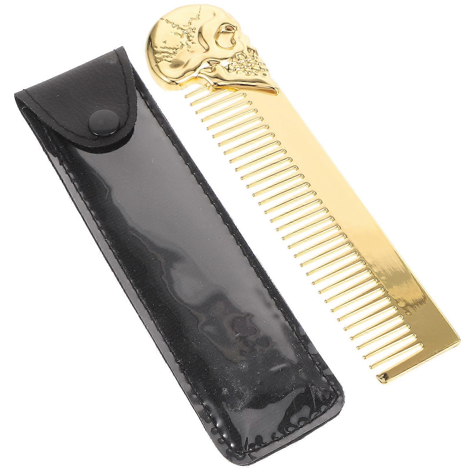 Stylish Skull Comb Clipper Guard Holder for Beard Grooming Comb Tool
