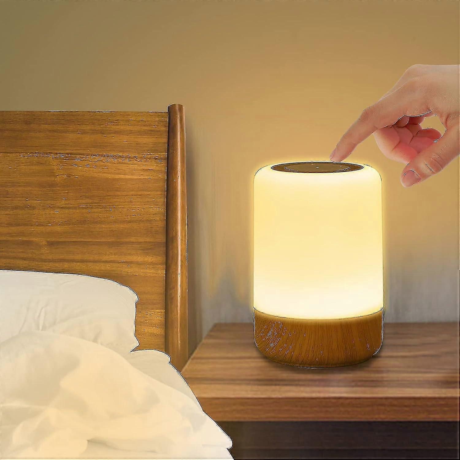 Wireless Touch Lamp Dimmable Night Light With Rgb Color Changing & Modeszz44