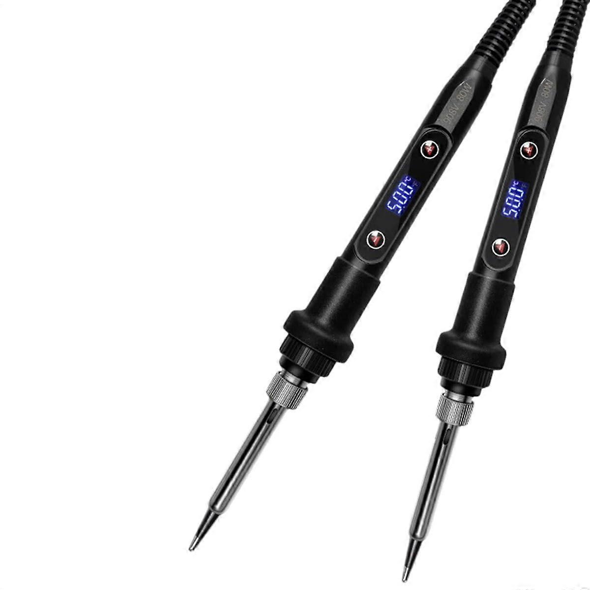 80W Electric Soldering Iron with LED Display Adjustable Temperature for Electronics