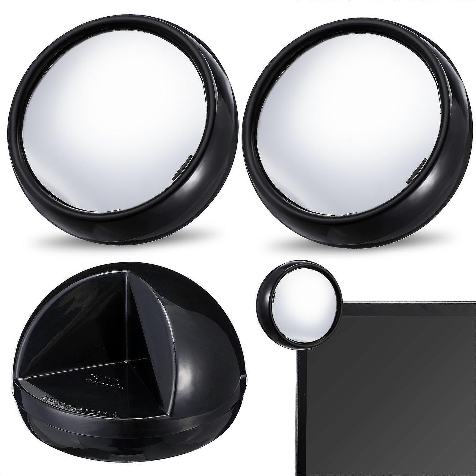 Mini Laptop Mirror Computer Mirror for Office Desk Use 9Pcs Black