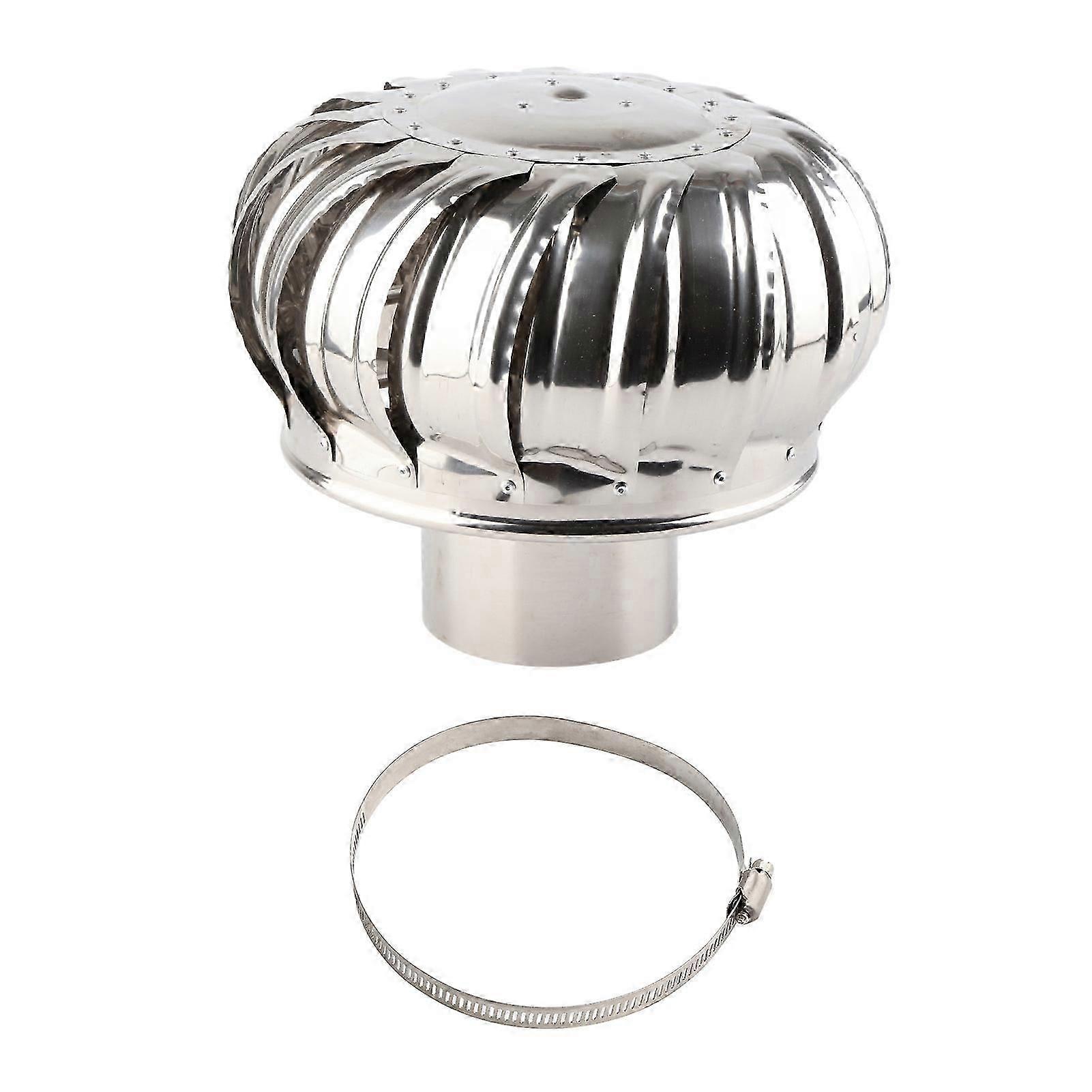 Takventilator Automatisk stille rør i rustfritt stål Takventilasjonsvifte Vindturbiner Luftventilator Loftsventilator