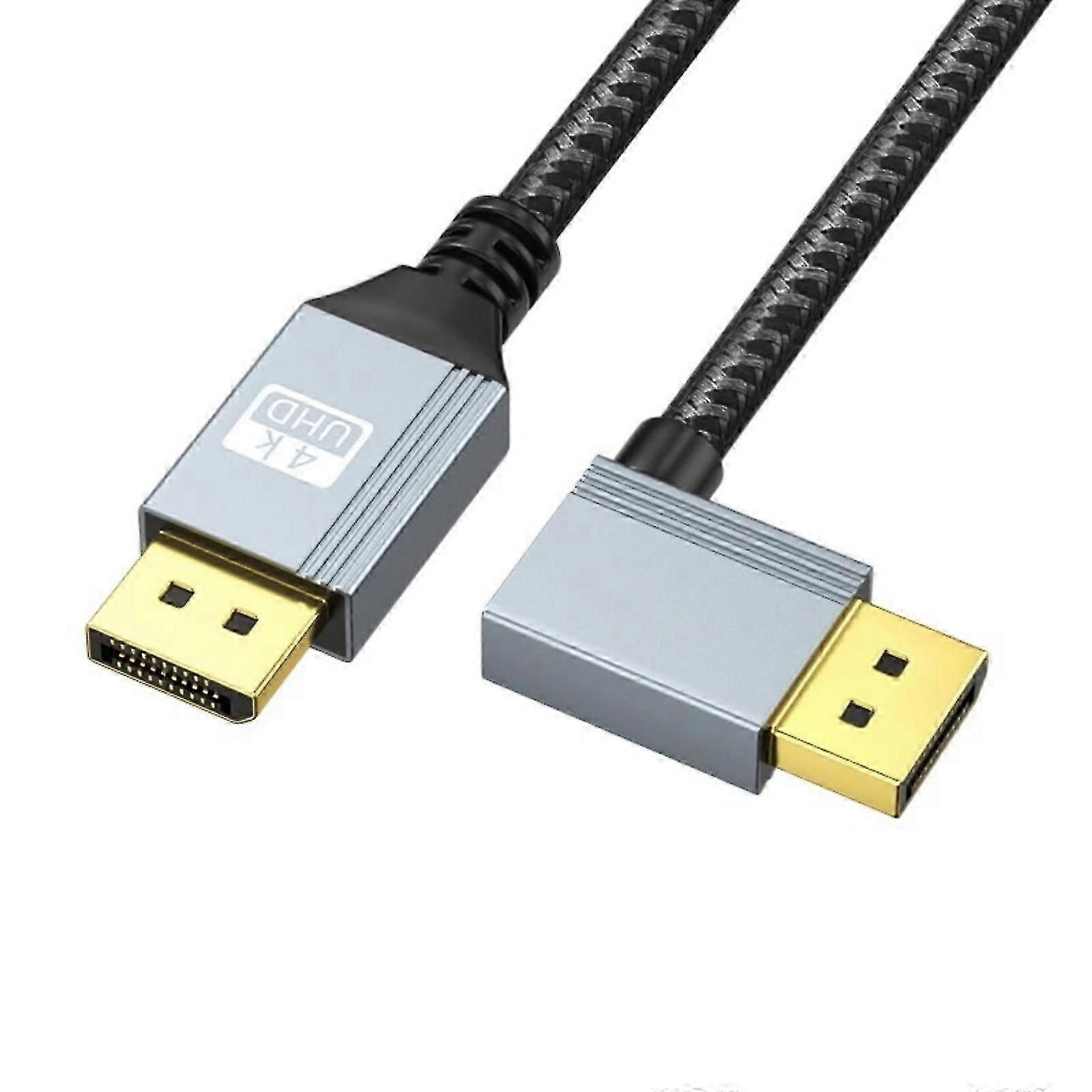 Displayport-uroskaapeli Dp1.4, laaja yhteensopivuus, tukee 4k 60hz ja 144hz -tarkkuutta, selkeää kuvaa ja mukaansatempaavaa ääntä.