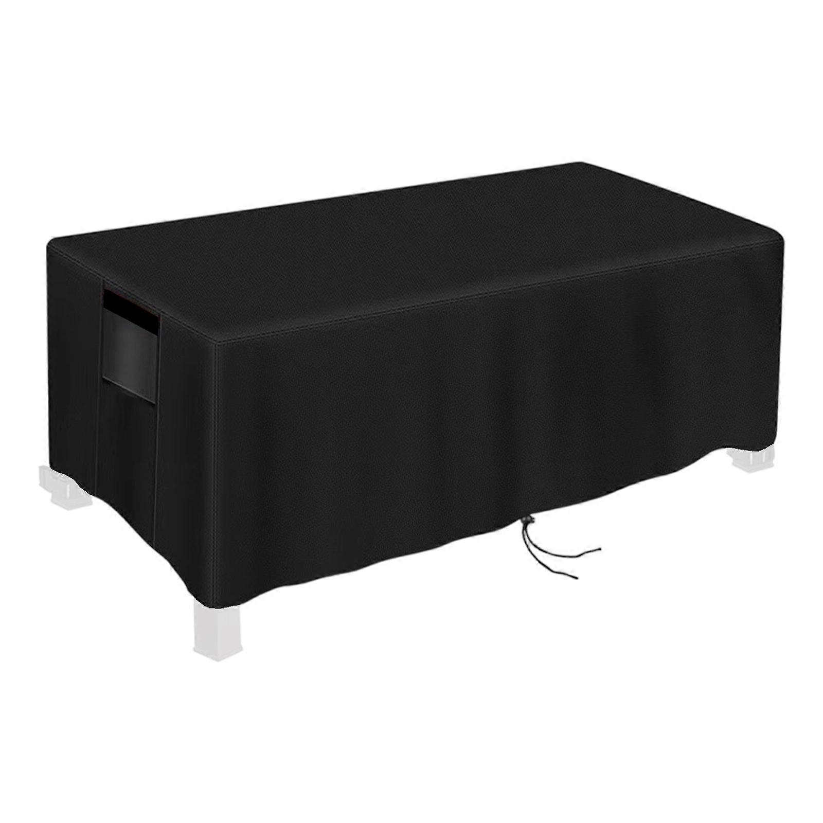 Rectangular Fire Pit Cover strong Waterproofed university Fabric Includes Handles Cord for Outdoor Guard Multicolor