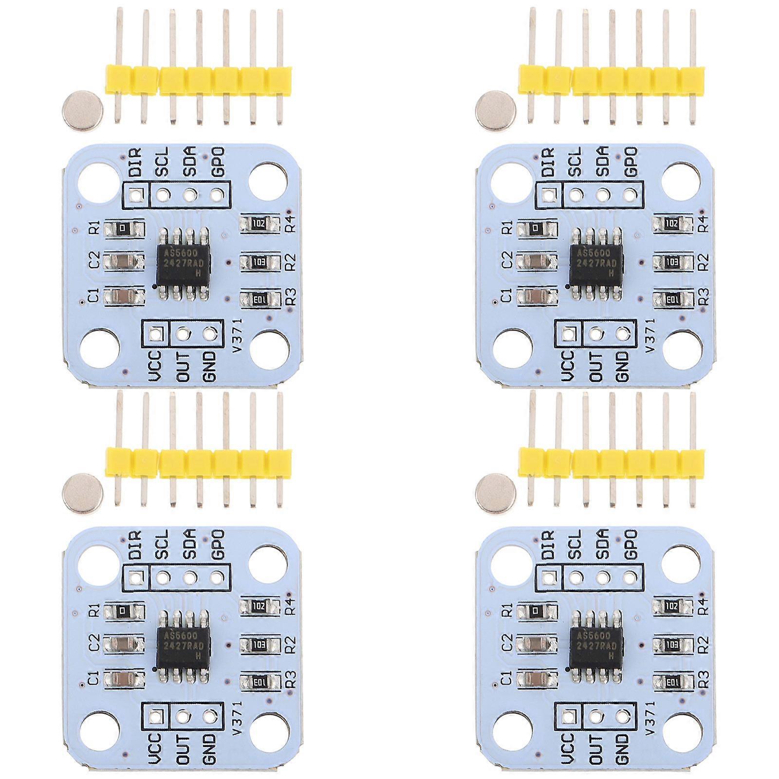 4Pcs Magnetic Encoder Sensor Module for Precise Angle Measurement