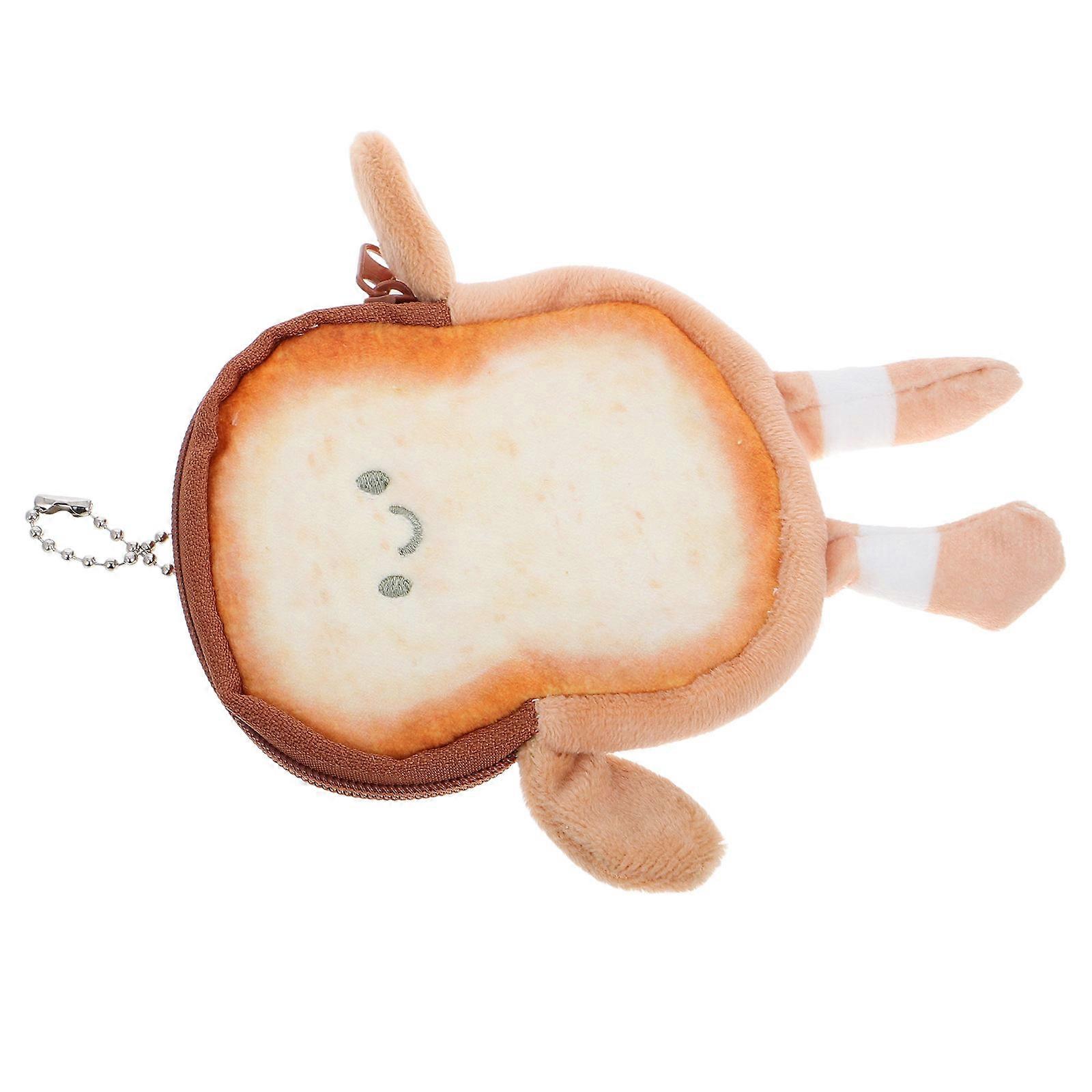 Multi Color Toast Coin Purse for Organized Coin and Earphone Storage
