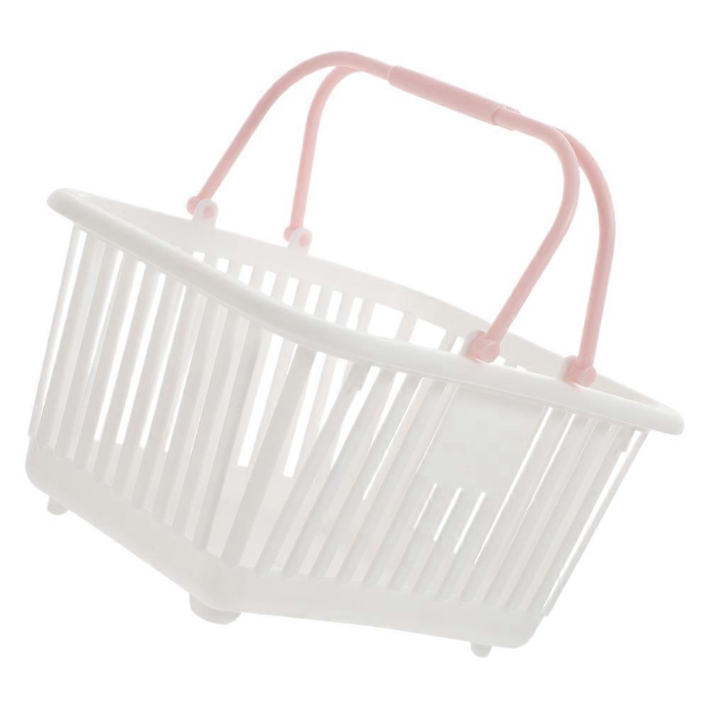 White Plastic Basket Small Stackable Basket for Storage Use