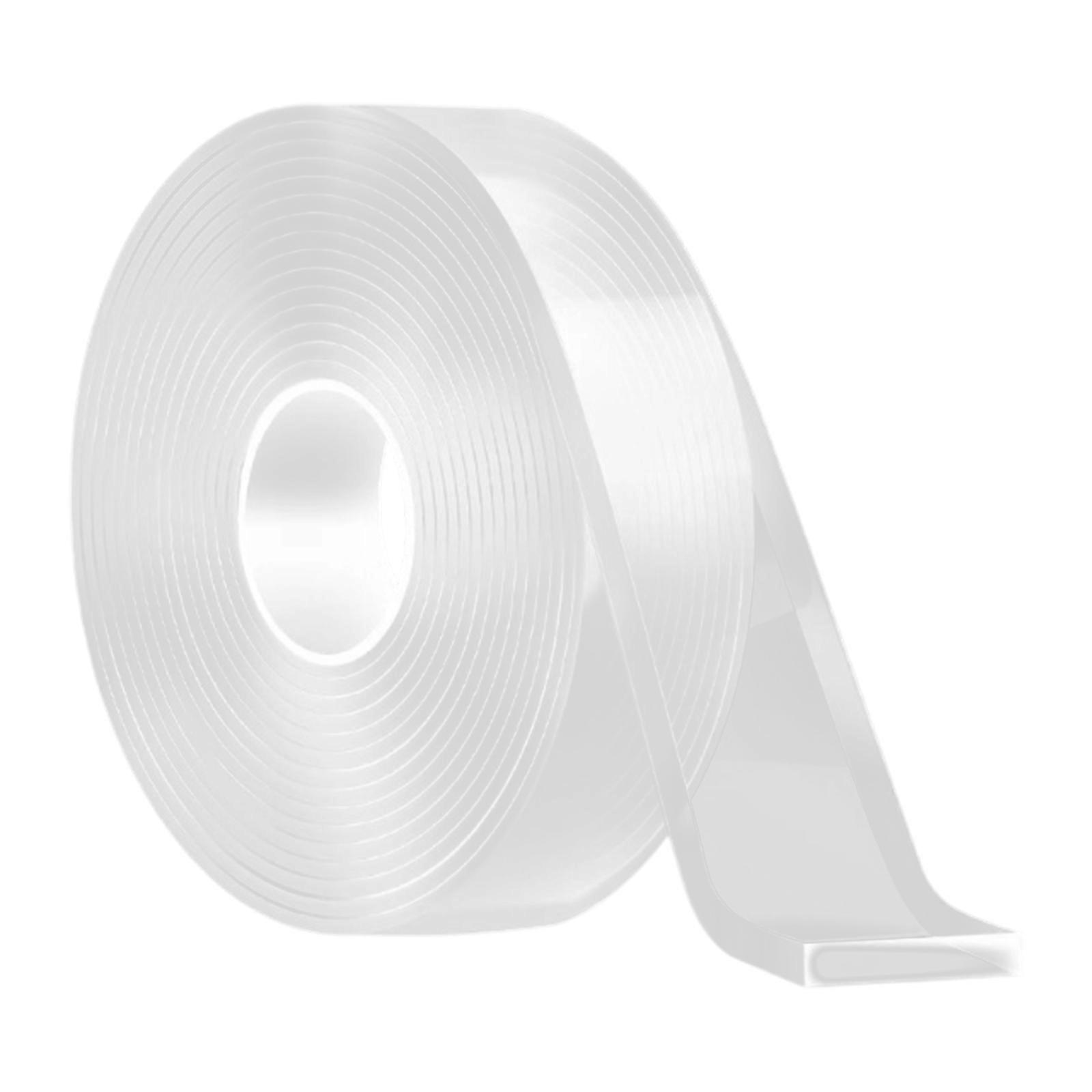 Solid Adhesive Double Sided Tape 30mm Width Bright Careful Strong Hold Washable Recyclable Tape for Flexible Wide Use  2