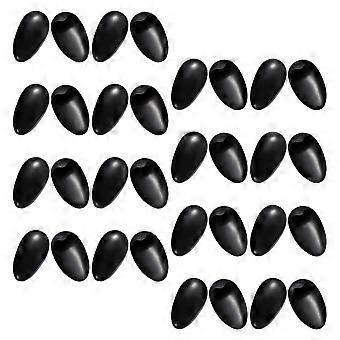 Black Hair Dye Ear Covers for Reusable Ear Protection 40Pcs Plastic Caps