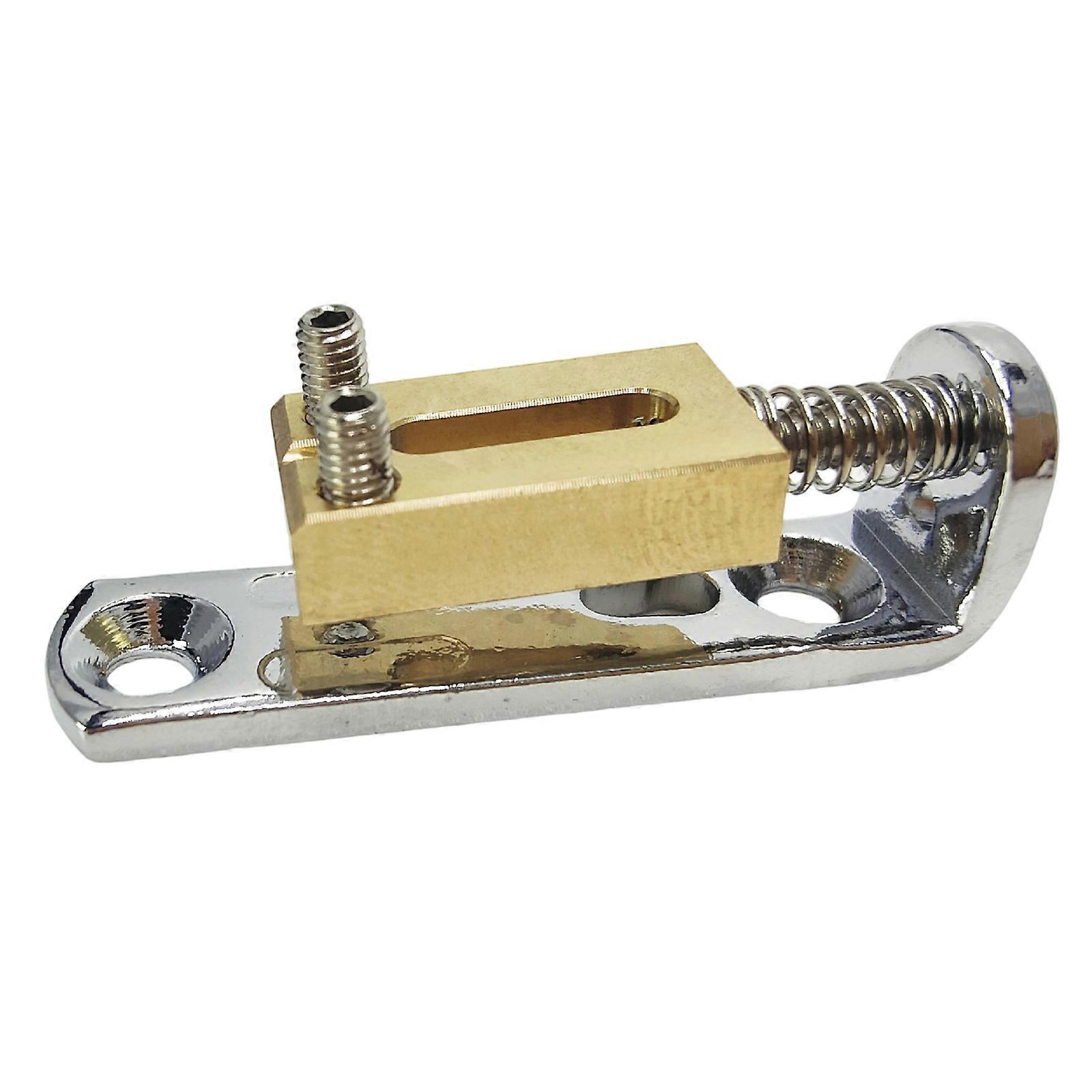 Single Individual Bridge Saddles Tailpiece with Screws Individual Single Bridge Saddles for 6 String Guitar Bridge Set  Silver