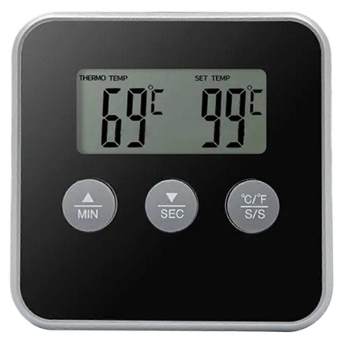 LCD Food Meat Thermometer Digital Display Oven BBQ Timer Baking Cooking Food Thermometer with Remote Probe