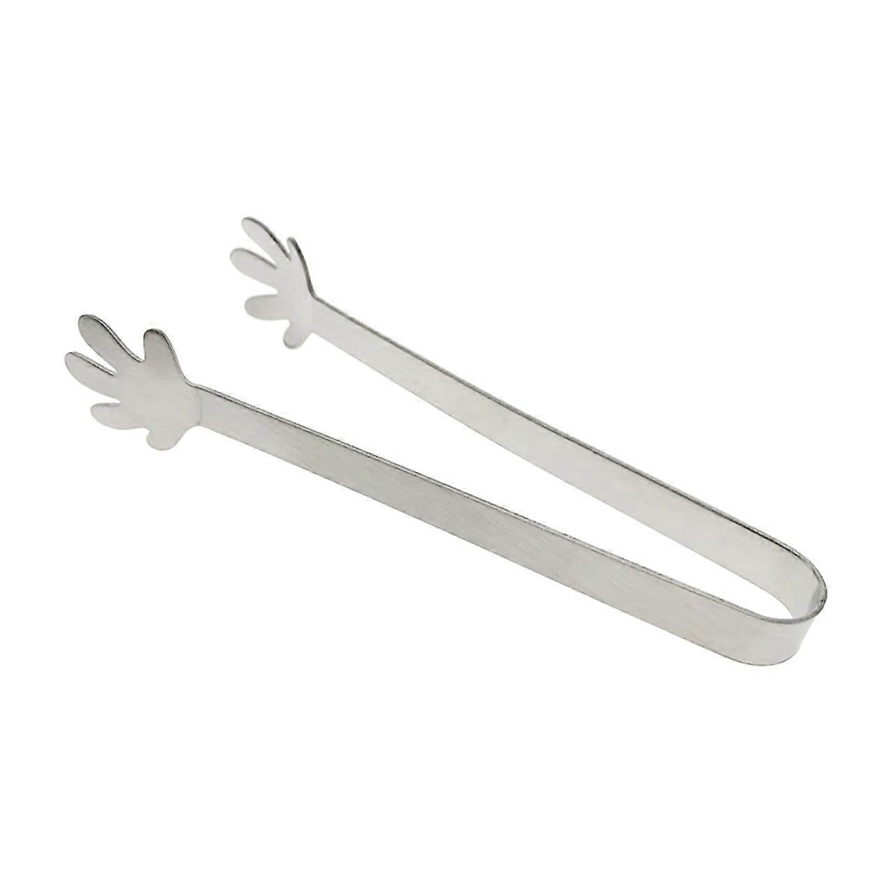 Stainless Steel Ice Tongs with Easy Grip for Sugar Cubes, Lemon Slices, Tea Party and Buffet