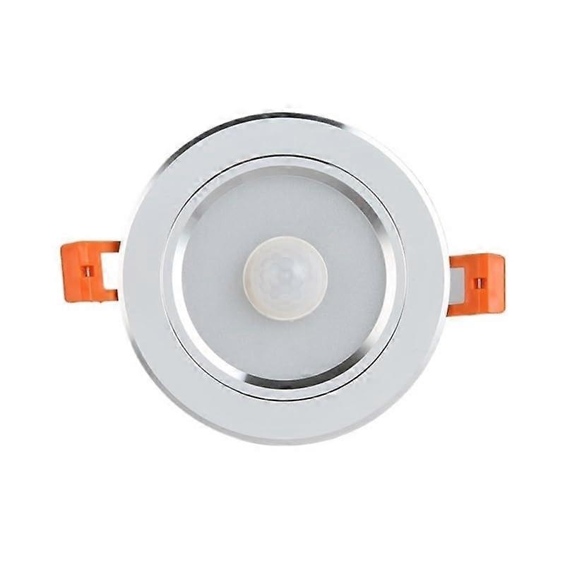 7W Warm LED Ceiling Light with Smart Motion Sensor for Energy Saving and Cozy Home Lighting