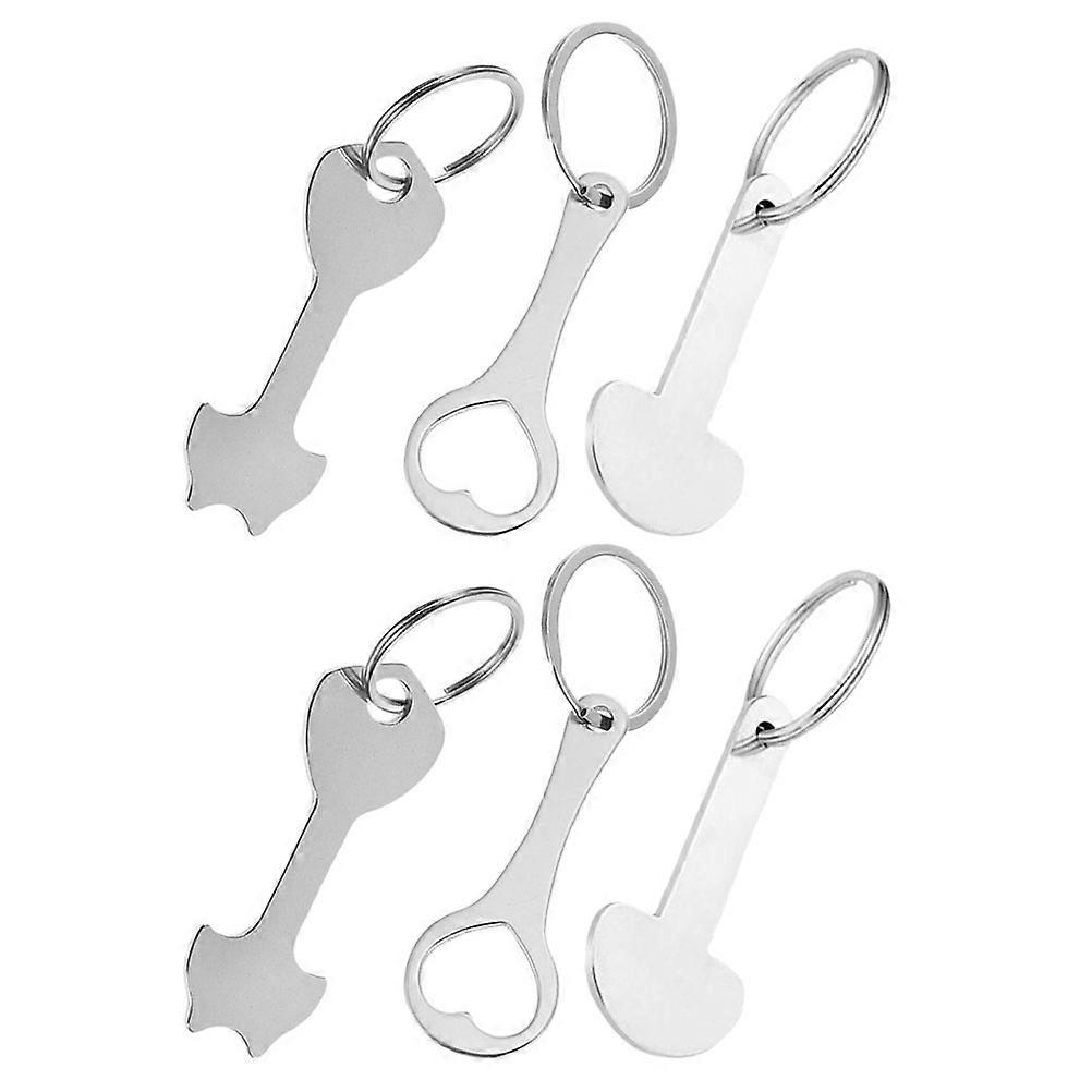 Portable Shopping Trolley Token Set 30 Pcs Zinc Alloy Key Rings Designed for Shopping and Frequent Usage