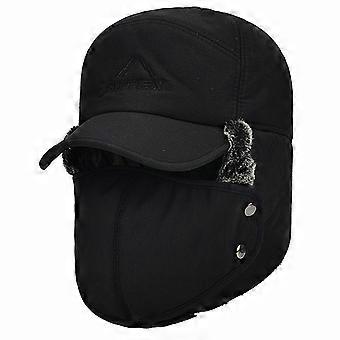 Bonnet d'aviateur d'hiver épais pour homme, avec cache-oreilles, style Elmer Fudd, idéal pour le ski et les longes.