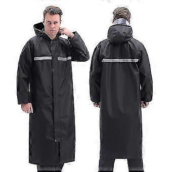 Men's Explosion-Proof Rain Suit - Black Oxford Cloth One-Piece Raincoat