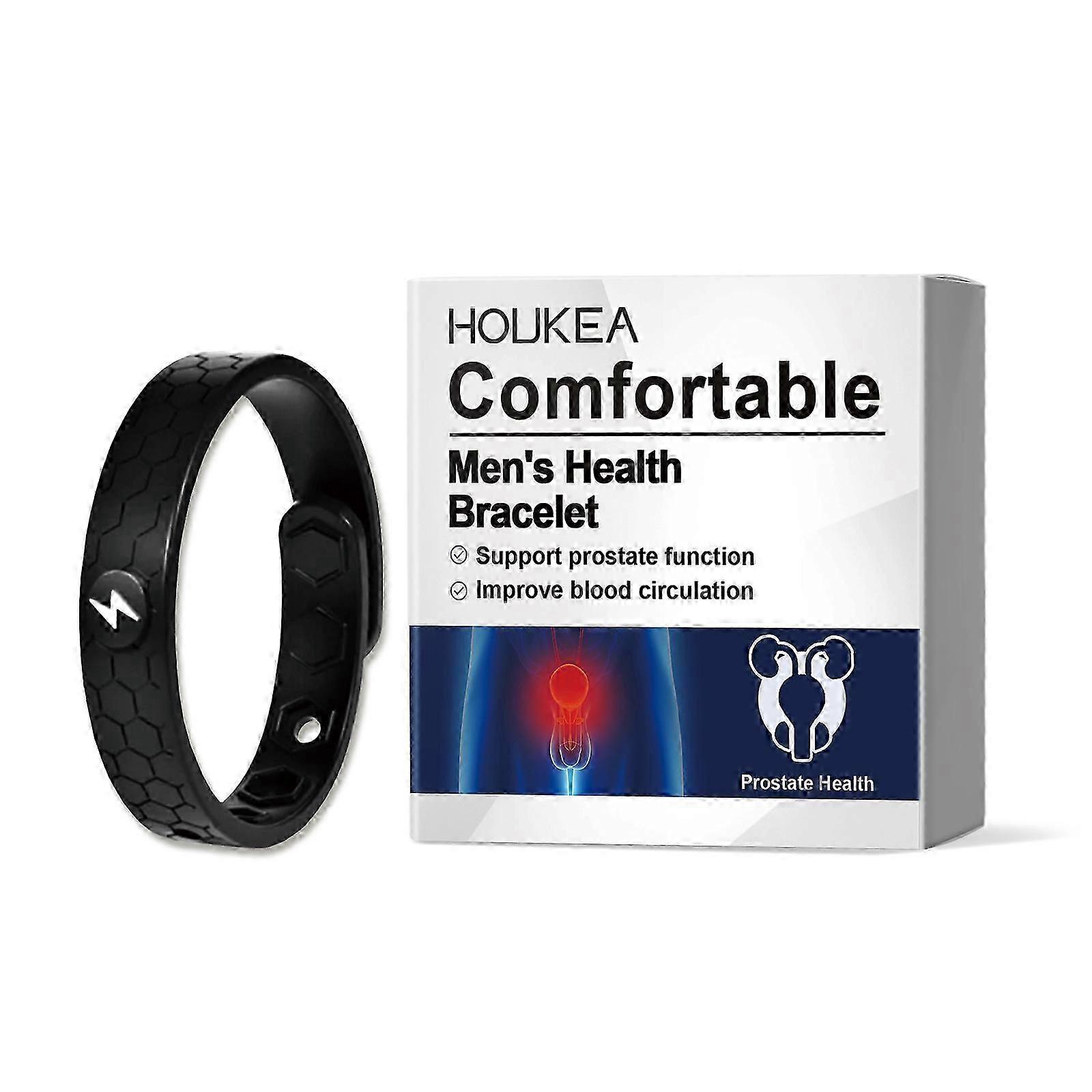 Men's Silicone Care Bracelet  Boost Circulation, Support Prostate Health & Comfort
