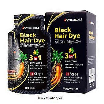 30ml/500ml 3-in-1 Quick Hair Dye Shampoo Natural Black Herbal Hair Dye Moisturizes Mild Hair Dye Conditioner Hair Care Products