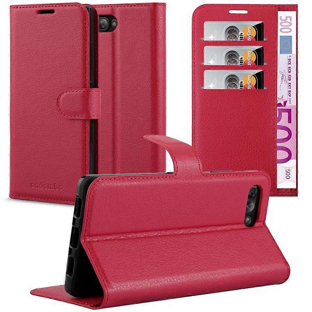 Blackberry KEY 2 Case - Protective Case with Card Slots and Stand Function