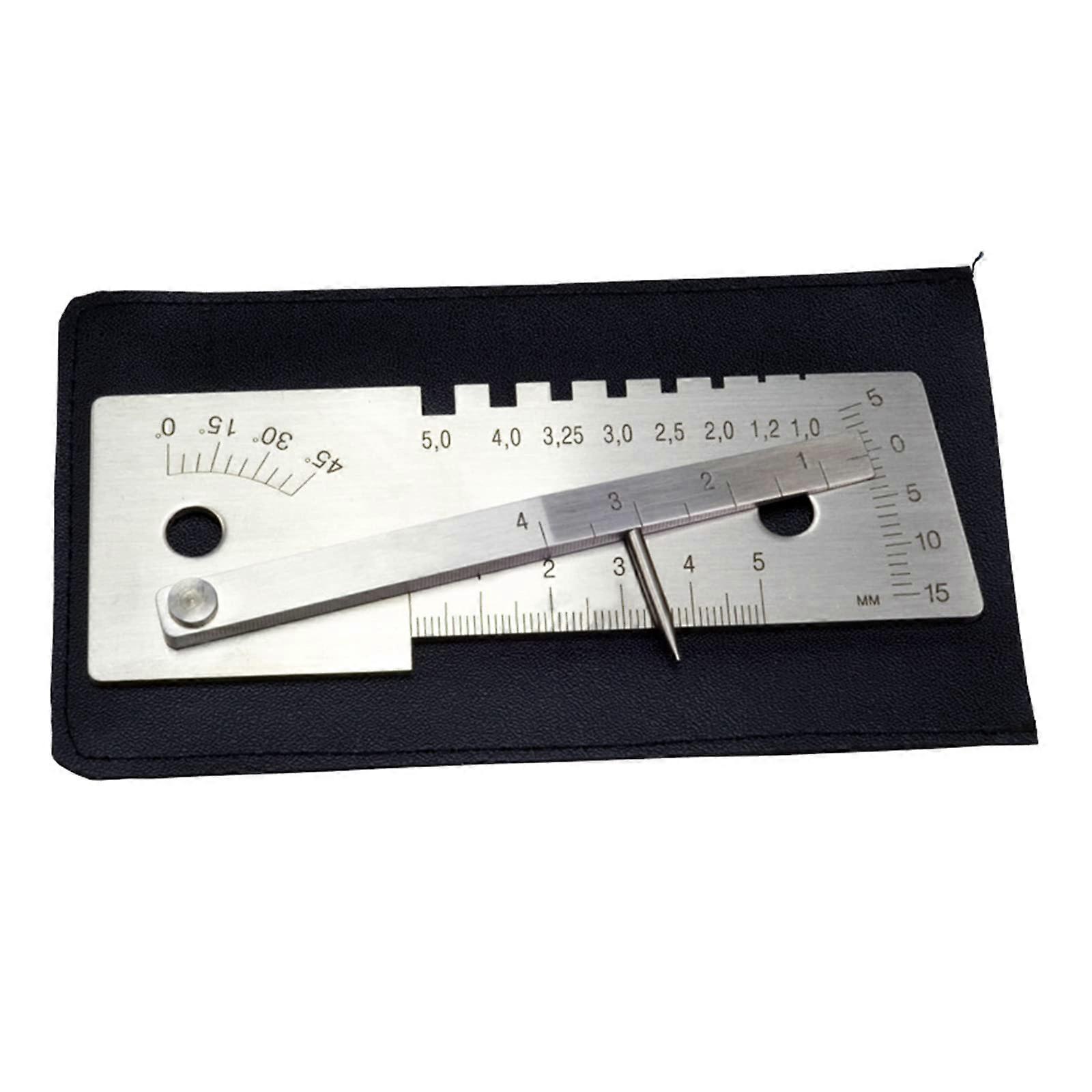 Stainless Steel MultiFunction Welding Gauge for MIG TIG Stick Inspection with Accuracy Scale