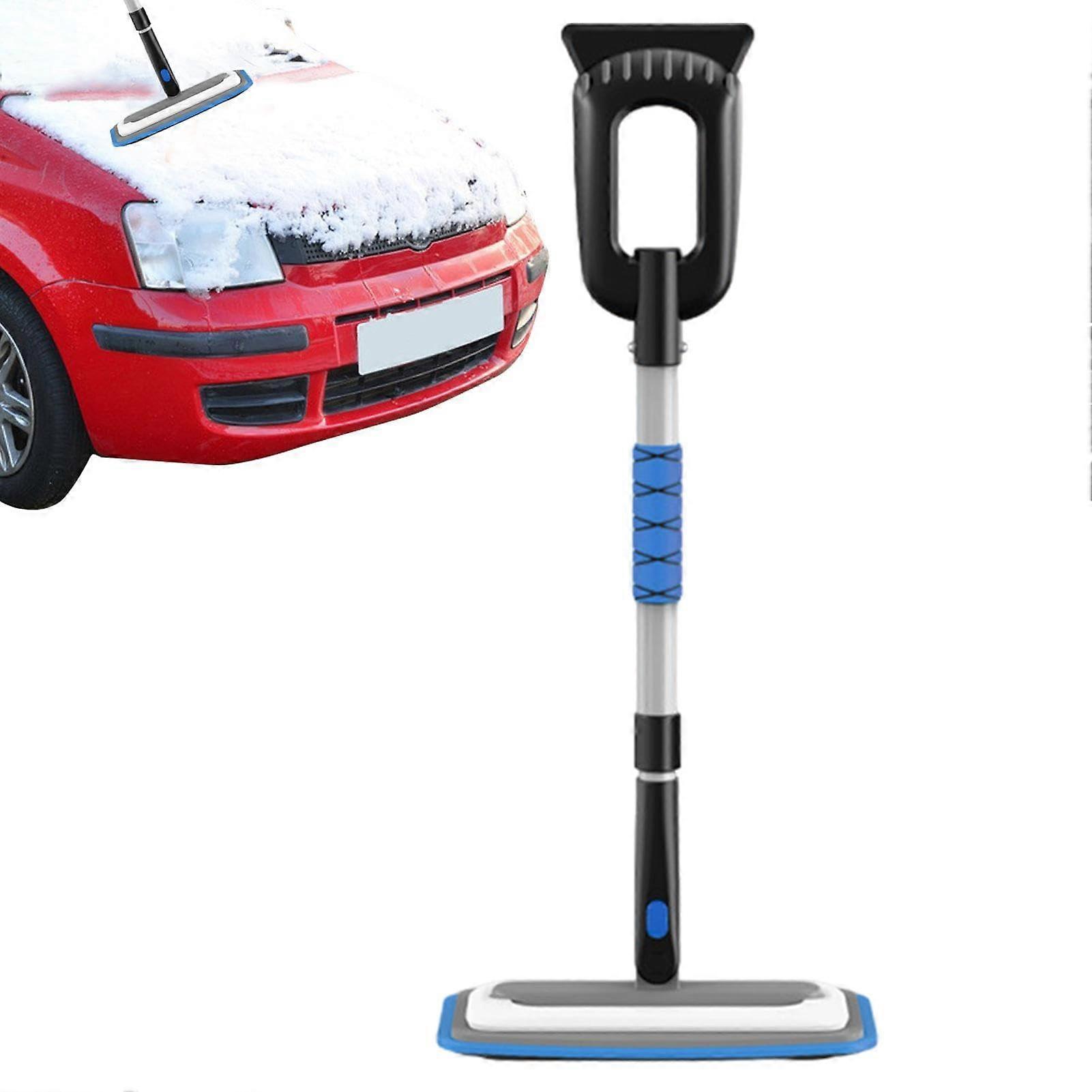 Extendable Car Snow Brush and Ice Scraper with Scratch Foam Head for Trucks SUVs Windshield