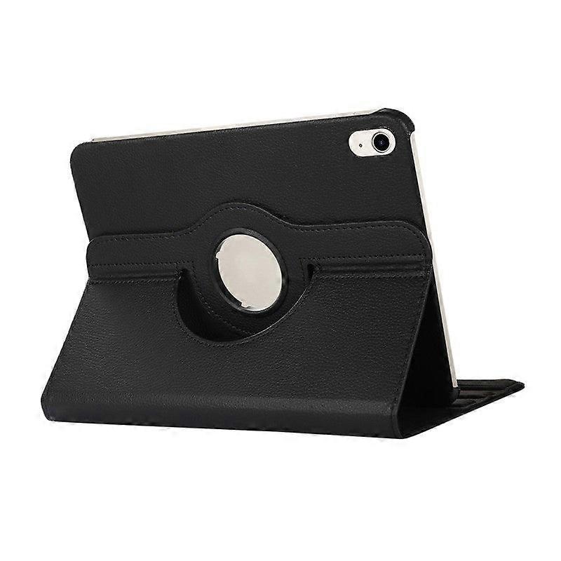 Stylish Case For Ipad 5/ 6/ip2017/ 2018 Black Lychee Pattern Rotating