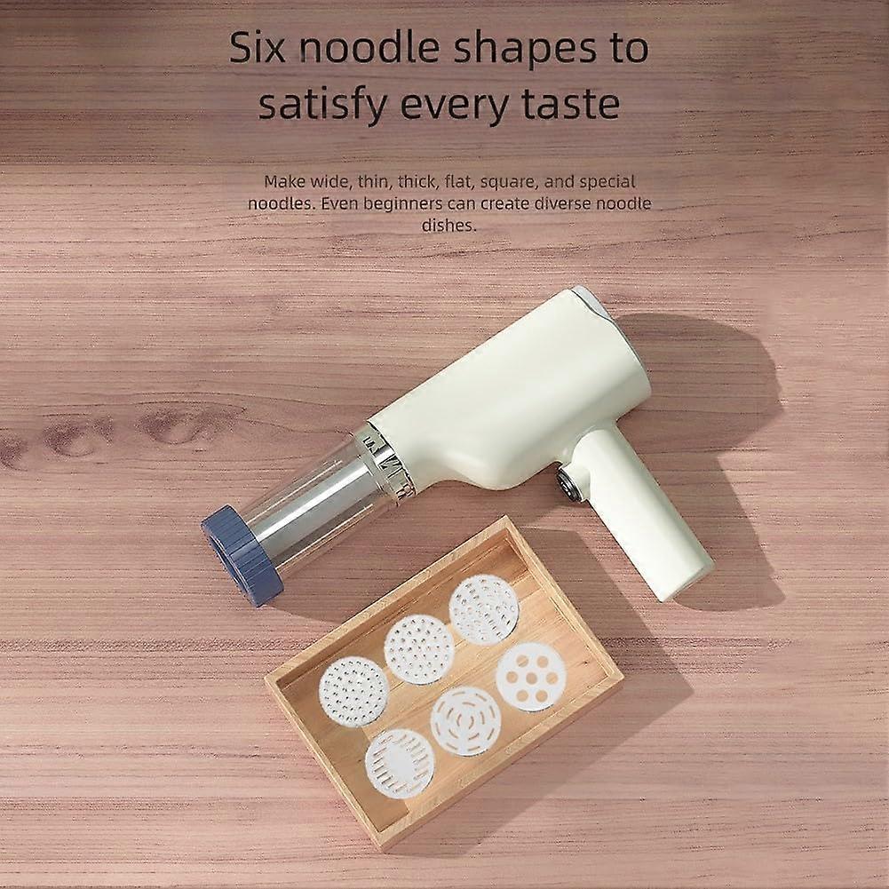 Automatic Pasta Maker with Dough Extrusion, Compact Electric Noodle Maker for Home, Multiple Shapes