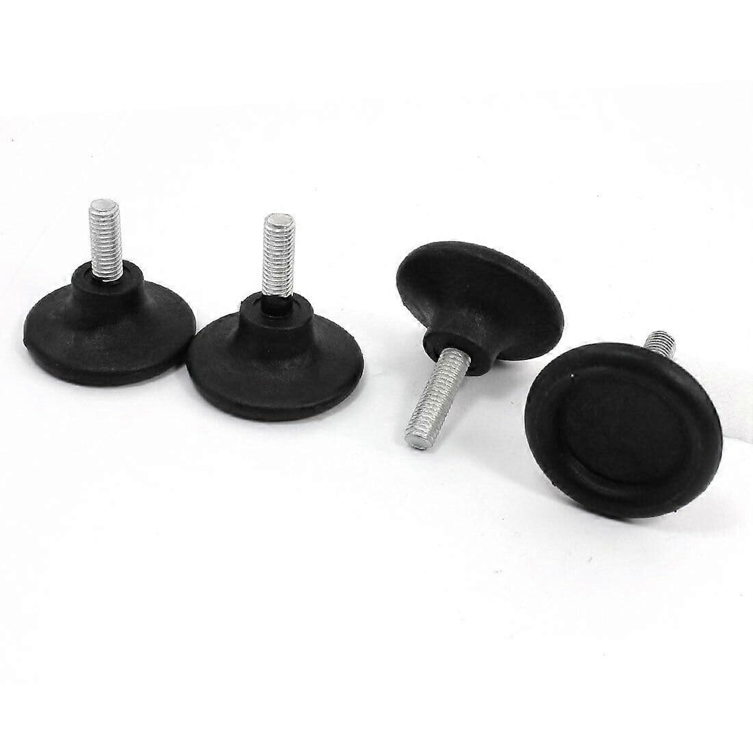 4 Pcs 45mm Adjustable Threaded Cabinet Table Bed Glide Legs with 8mm Durable Leveling Feet