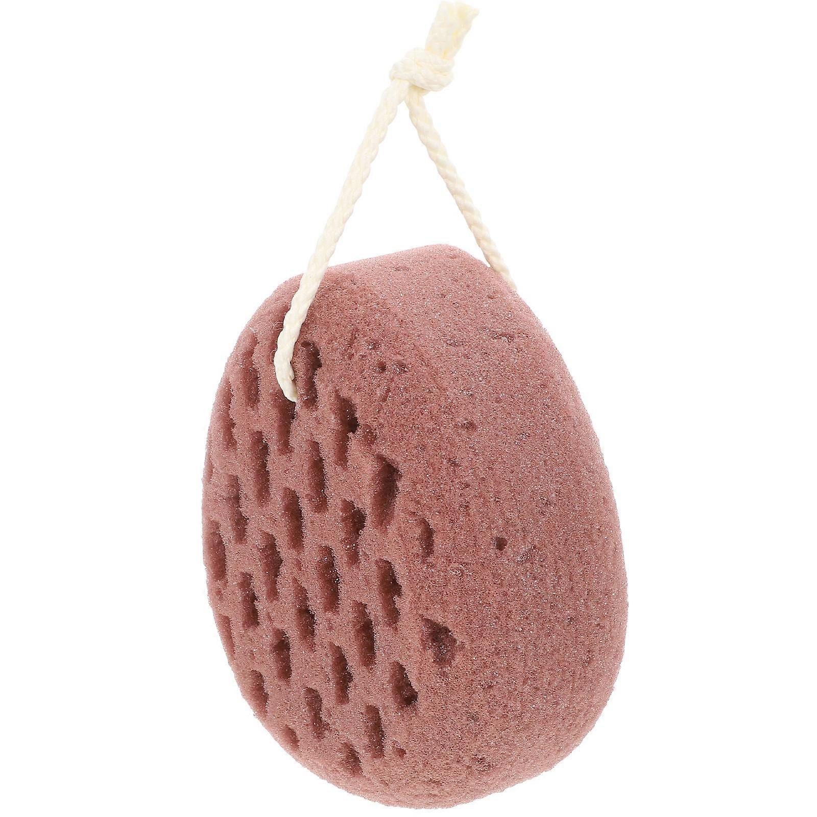 Bath Scrubber Sponge Body Clean Sponge for Bath Use 4Pcs Coffee