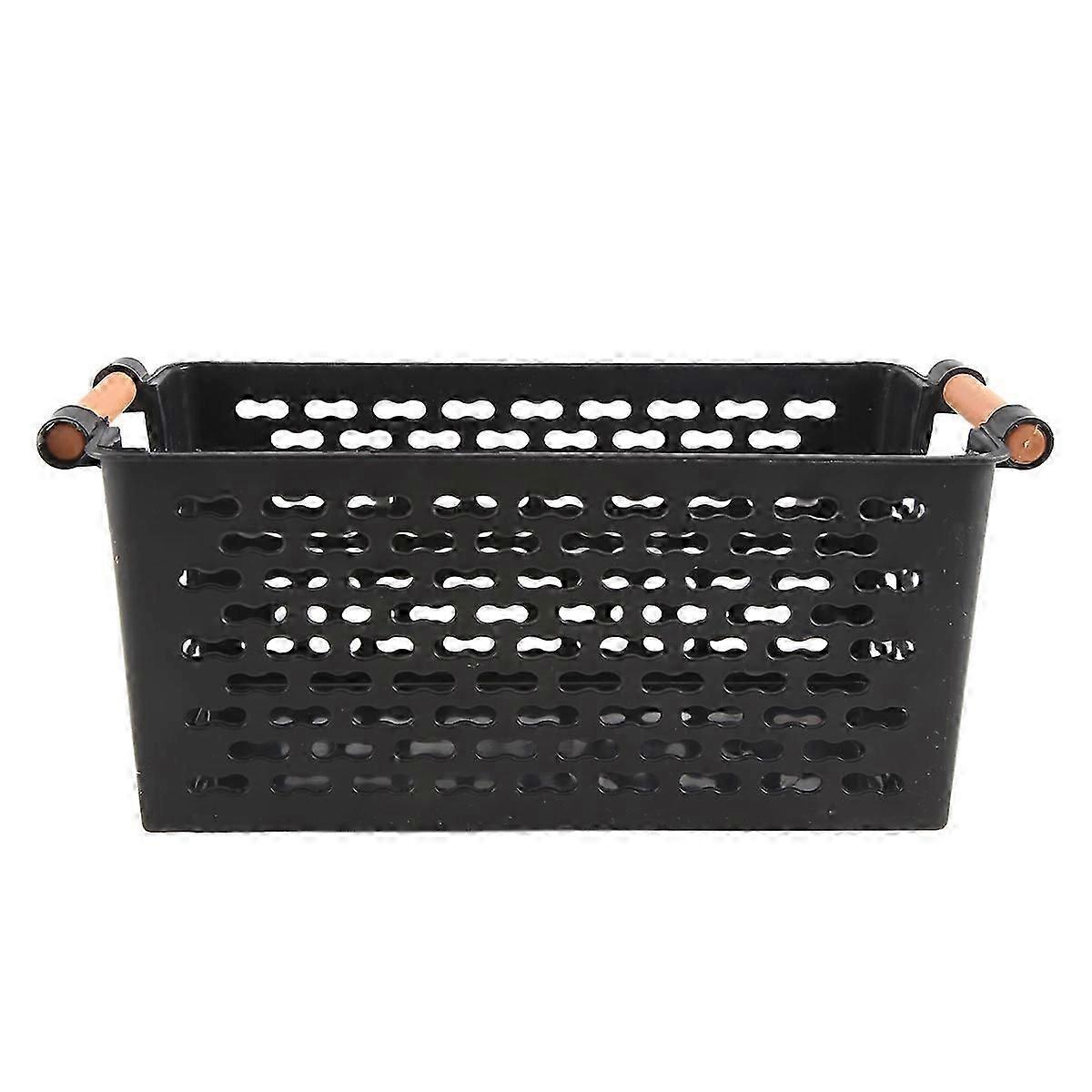 Plastic Desktop Storage Basket Rectangular Bathroom Portable Storage Box Bath Basket Kitchen Debris