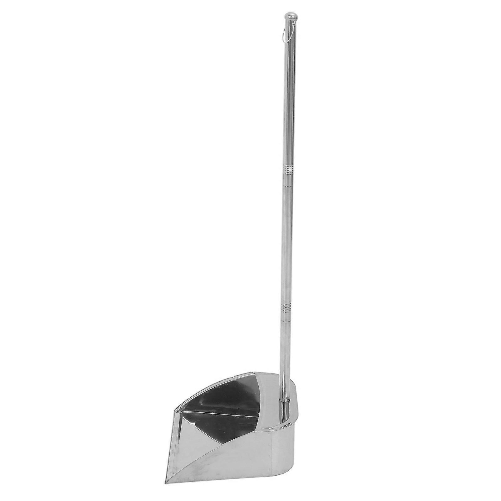 Long Handle Dustpan Stainless Steel Garbage for Home