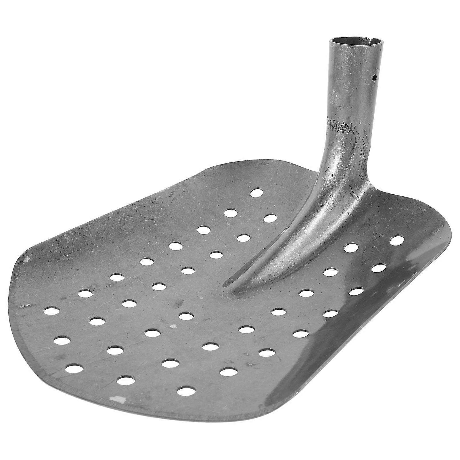 Durable Steel Sifting for Home with Ergonomic Handle Black Suitable for Cleaning Tasks 7.5 Inches