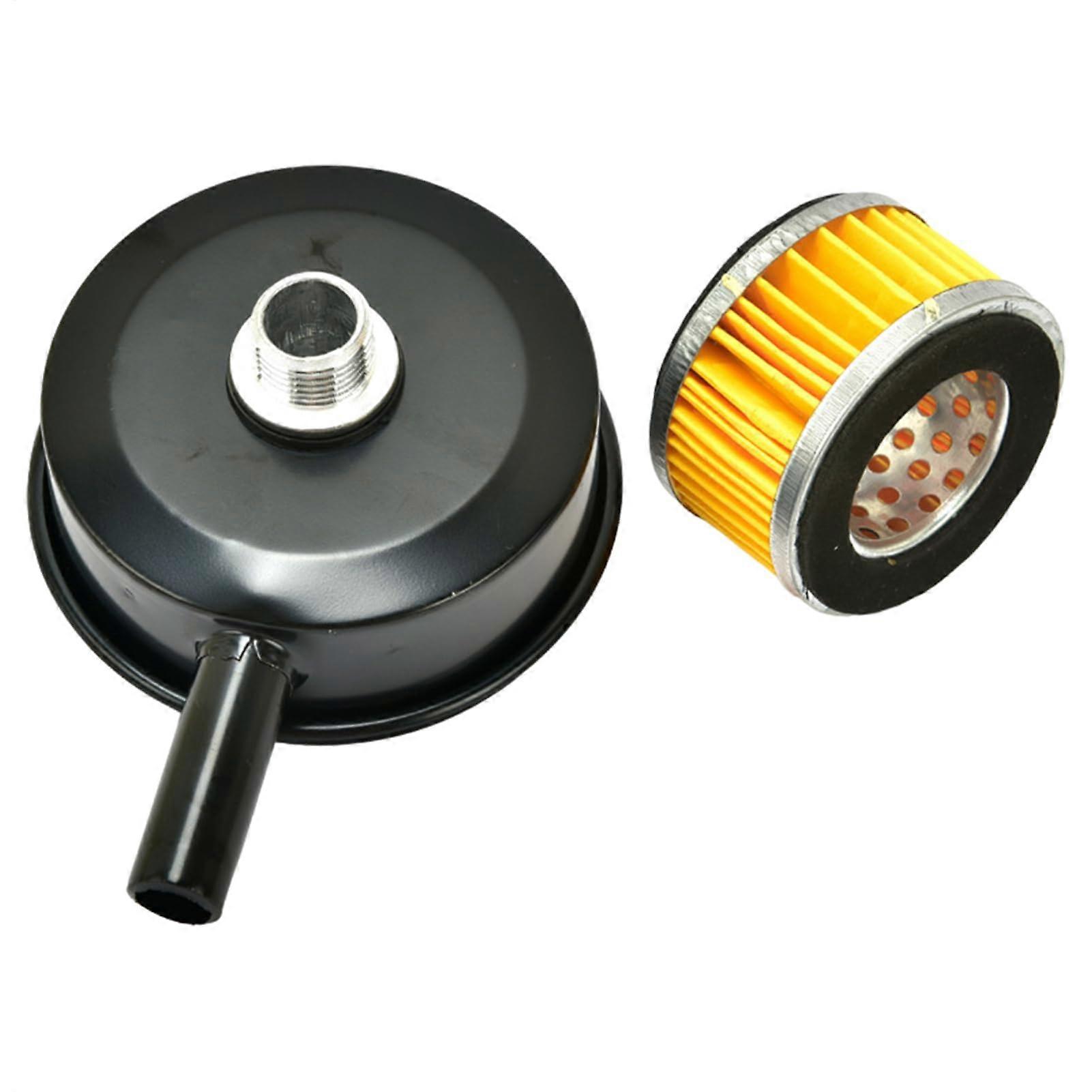 Air Compressor Muffler with Noise Reduction, Durable Metal Silencer Filter for Wide Application