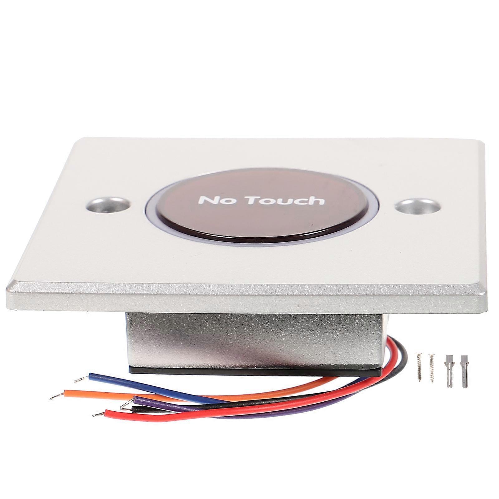 Door Exit Release Button Infrared Sensor Contactless Square Plastic for Dorms Operation 1Pcs