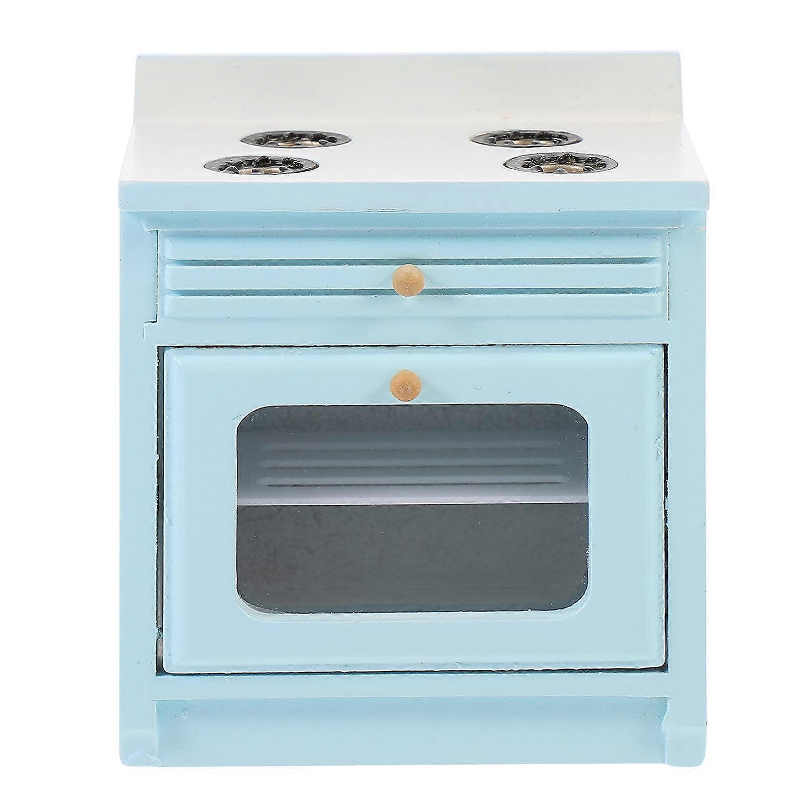 Doll House Cooking Table Mini Kitchen Model for Decoration 1Pcs Wood