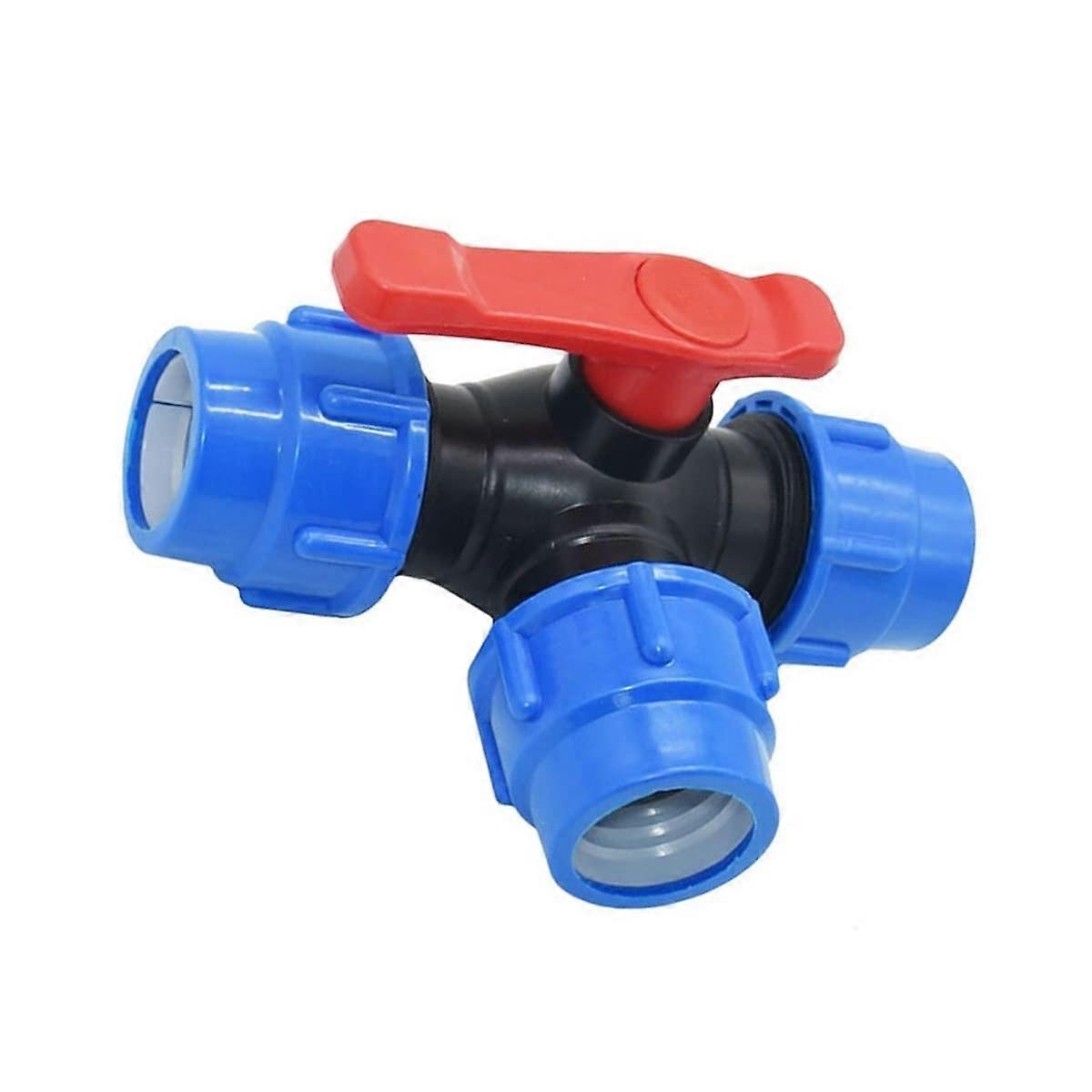 PVC Three Way Ball Valve 32mm TType for Irrigation System with Precision Flow Control