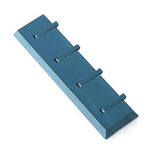 Adhesive Wall Hooks 10kg Load NoDrill 180° Rotatable SpaceSaving for Kitchen Bathroom Blue