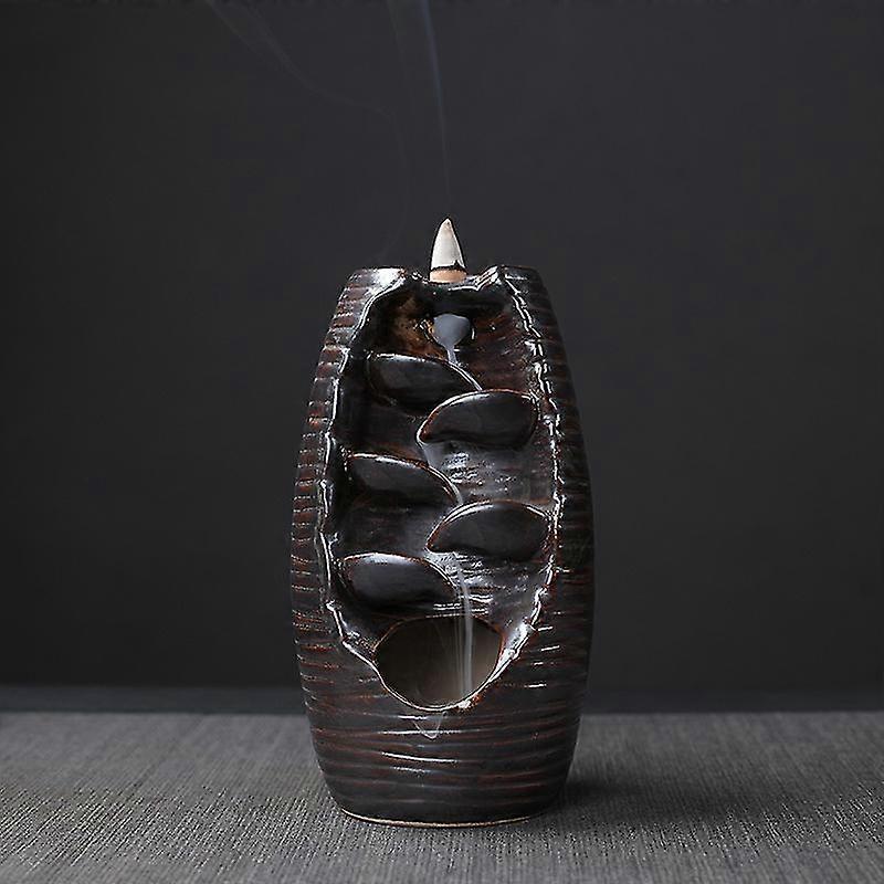 2026 Ceramic Waterfall Backflow Smoke Incense Burn Censer Holder
