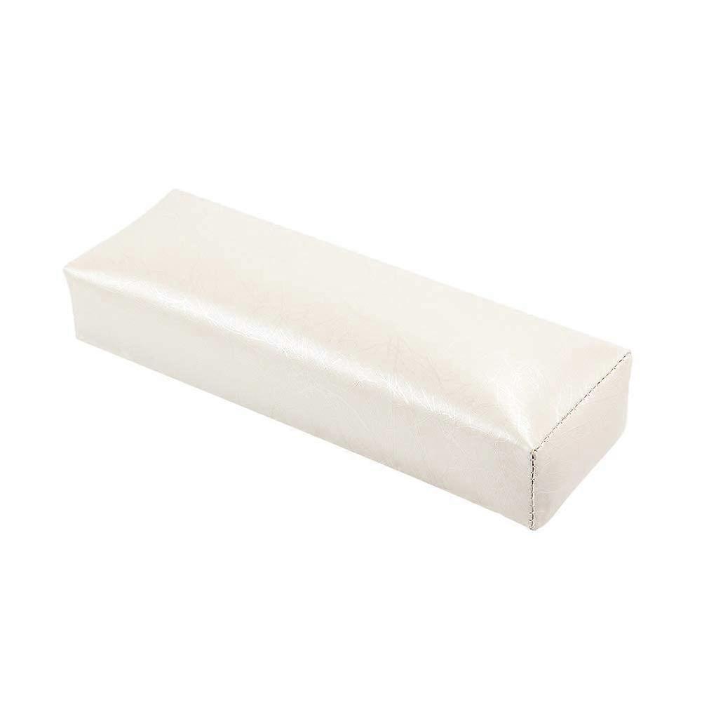 Nail Arm Rest Leather Manicure Hand Rest Pillow Comfortable Support Easy Clean White