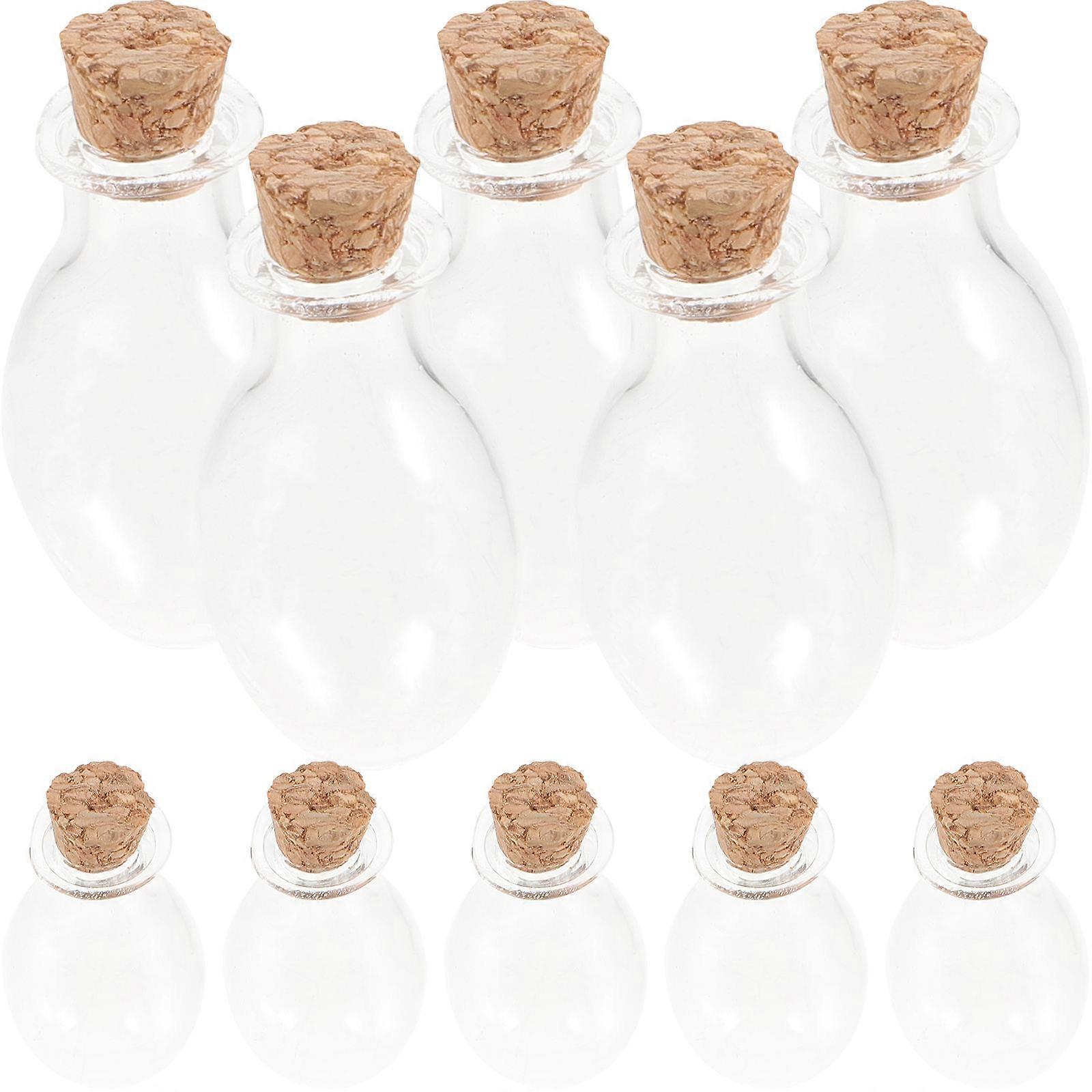 Mini Tiny Jars With Lids Storage Holder For Decoration 3.5x1.5cm 10Pcs