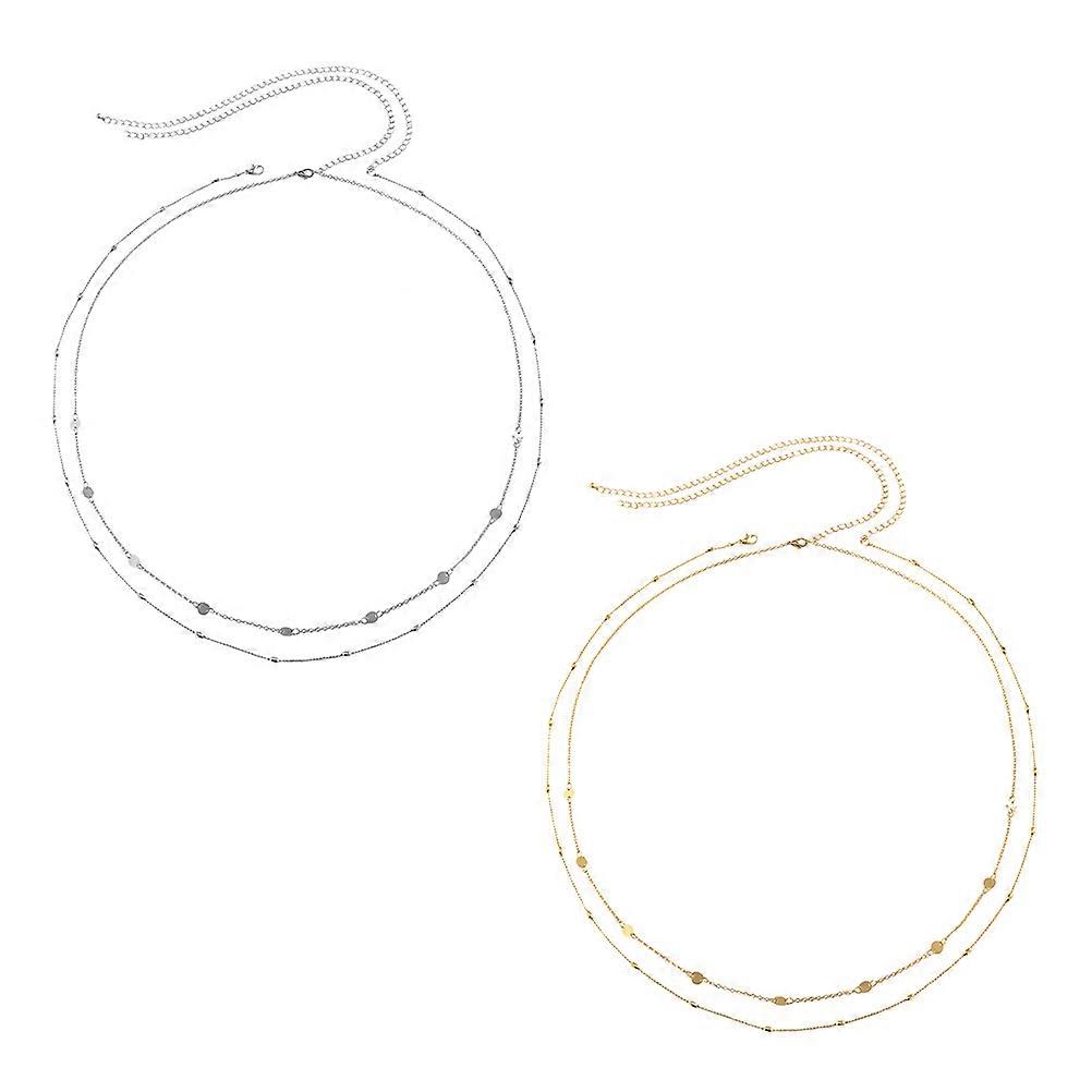 Waist Chain Decorative Waist Chain Chic Accessory Assorted Color Versatile 4Pcs