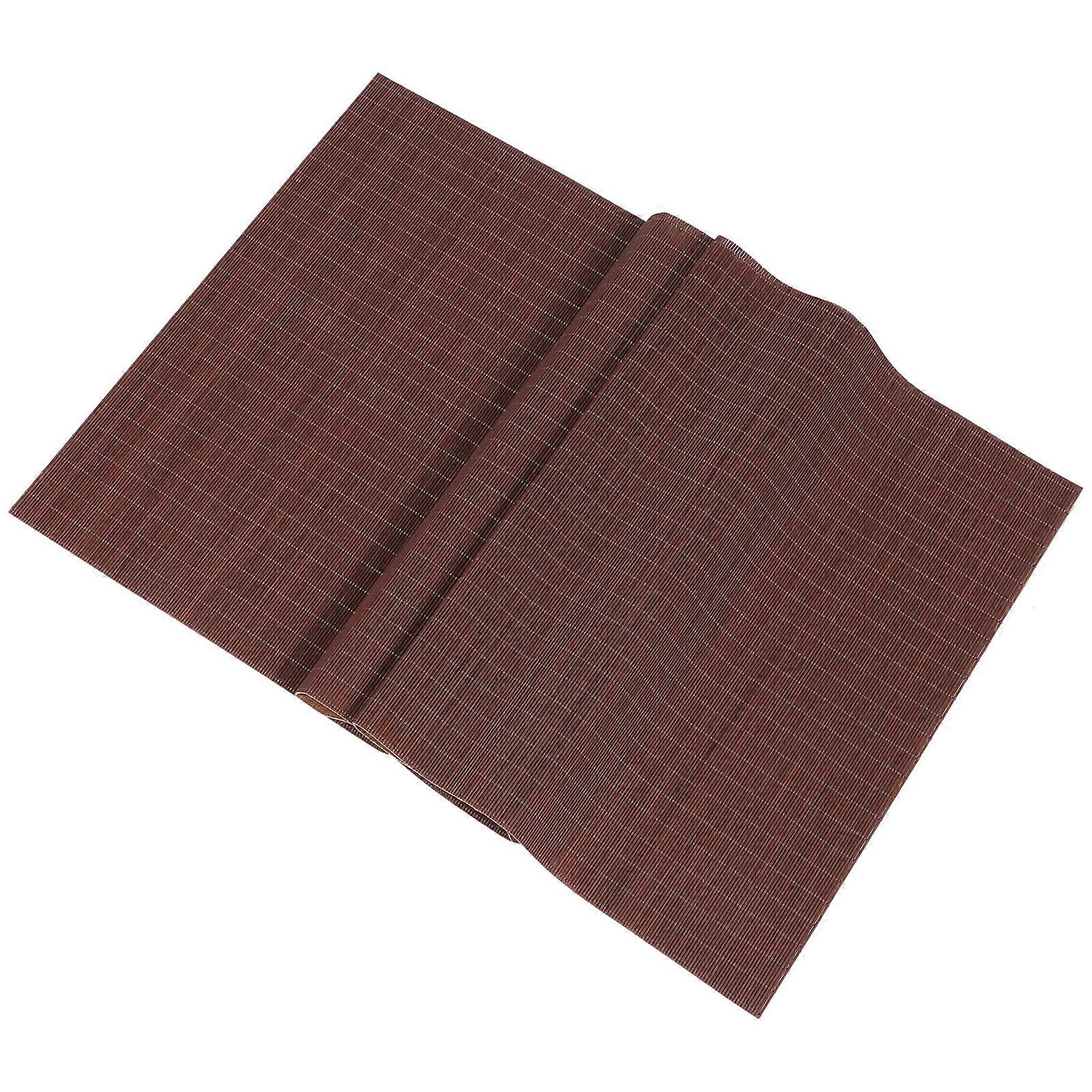 Waterproof Bamboo Table Mat Rectangular Tea Table Cover For Restaurant Decoration 1Set