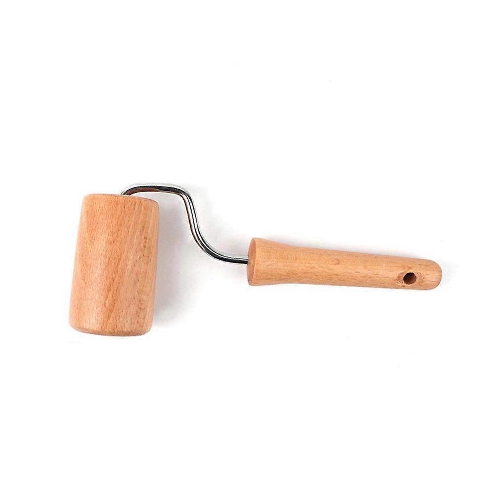 Wooden Rolling Pin for Baking Use Khaki Color Smooth and 2 Pieces 7.87 Inches