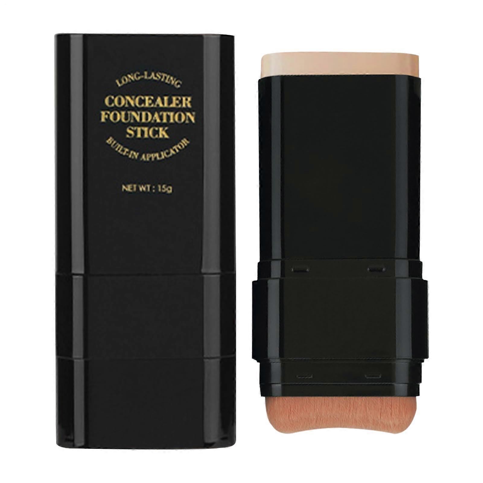 Full Coverage Foundation Stick with Brush 15g Color 03, DualHead Long Lasting Concealer