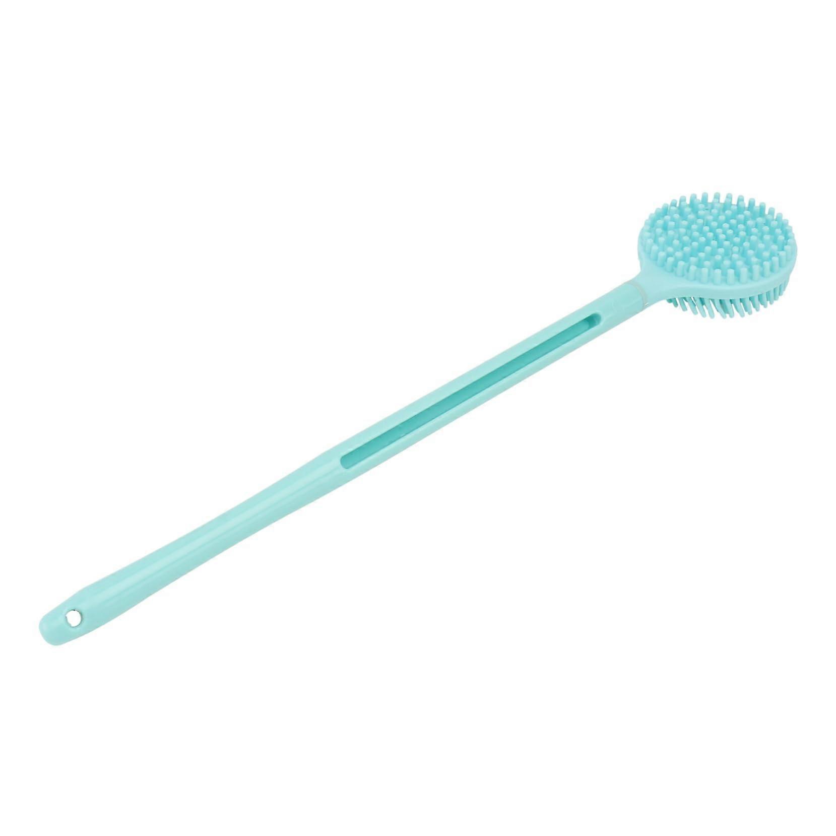 Silicone Back Scrubber with Long Handle, DualSided Exfoliating Bath Brush for Deep Cleansing