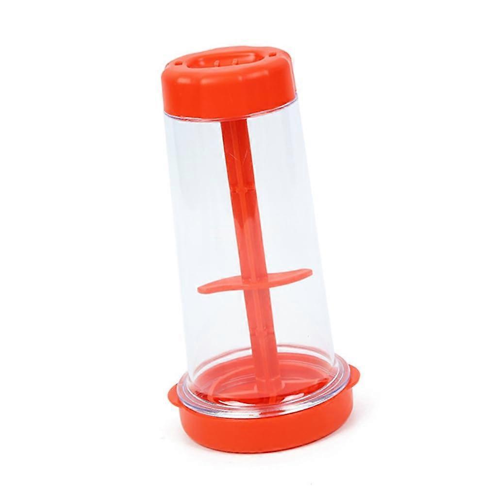 Flour Sifter Rotating Flour Sieve Cup with AntiSlip Base for Precise Baking, Red