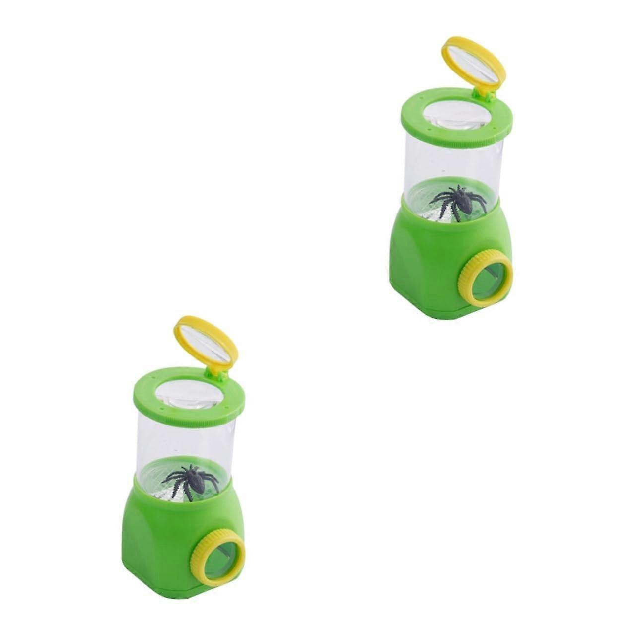 2pcs Insect Catcher Kit with Magnifying Jar for Kids Outdoor Exploration and Safe Bug Viewing
